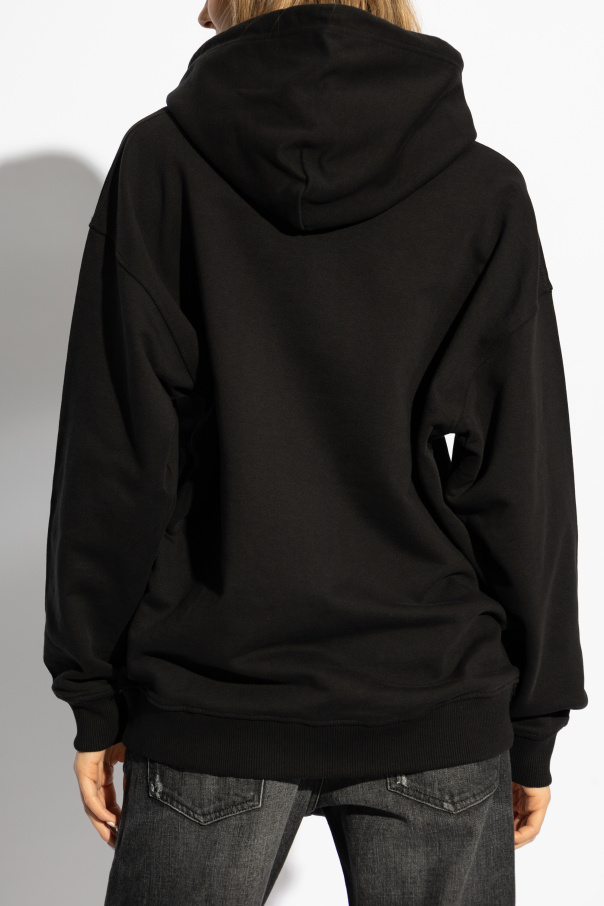 【送料&関税込】Diesel S-ummer-bigoval Hoodie Men's Hoodie with embossed Oval D | Grey | Diesel